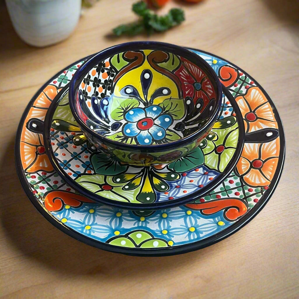 12-Piece Talavera Dinnerware Set | Handmade